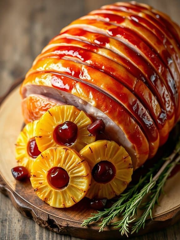 honey glazed ham delightfully tropical