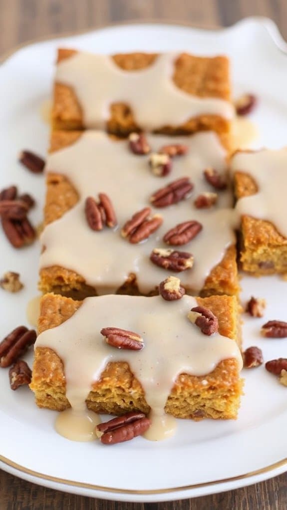 indulge in pumpkin bars