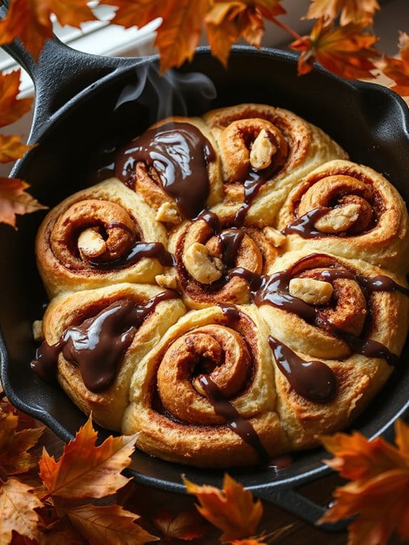 indulgent chocolate hazelnut rolls