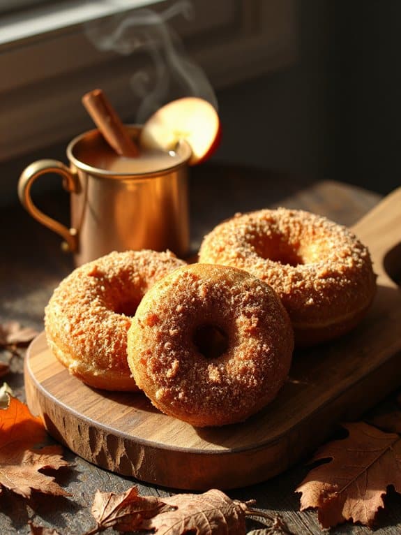 irresistible spiced apple cider donuts