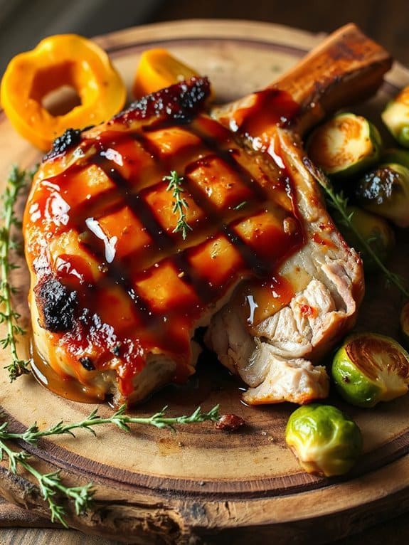 juicy honey garlic pork
