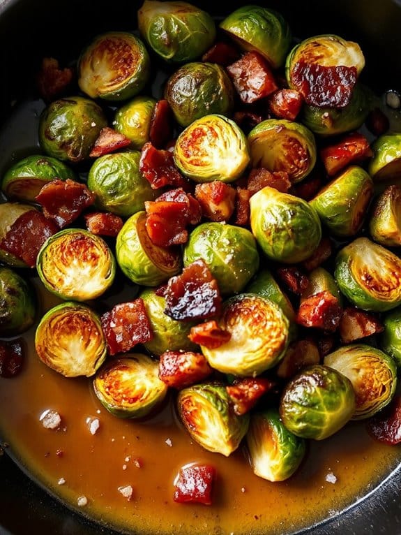 maple bacon brussels sprouts