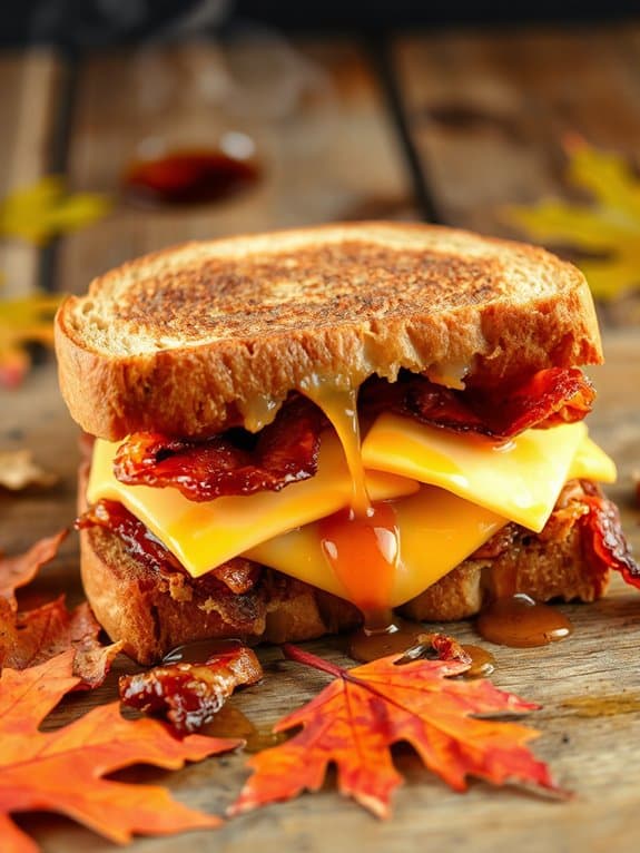 maple bacon grilled cheese