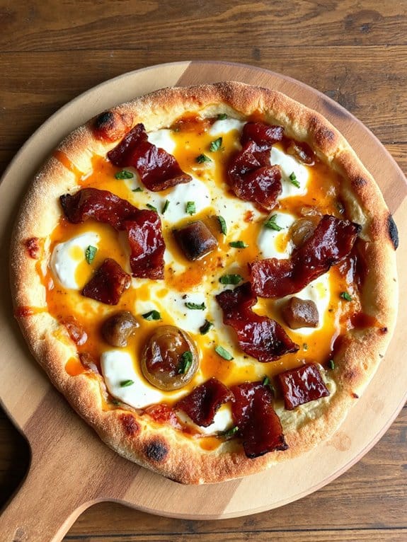 maple bacon onion pizza