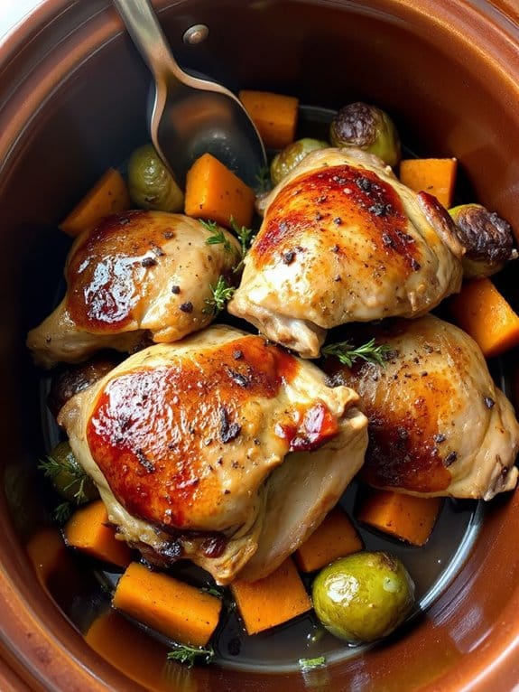 maple glazed chicken thighs