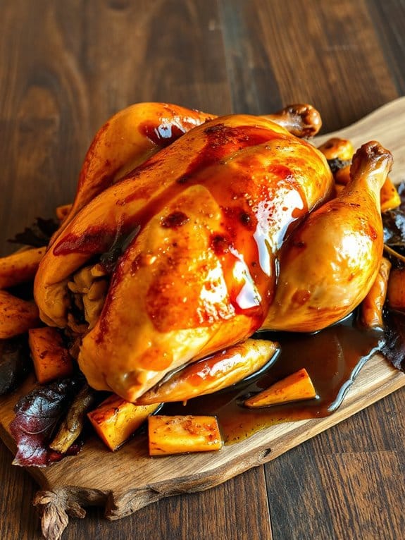 maple glazed roasted chicken recipe