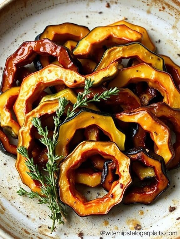 maple glazed squash steals show