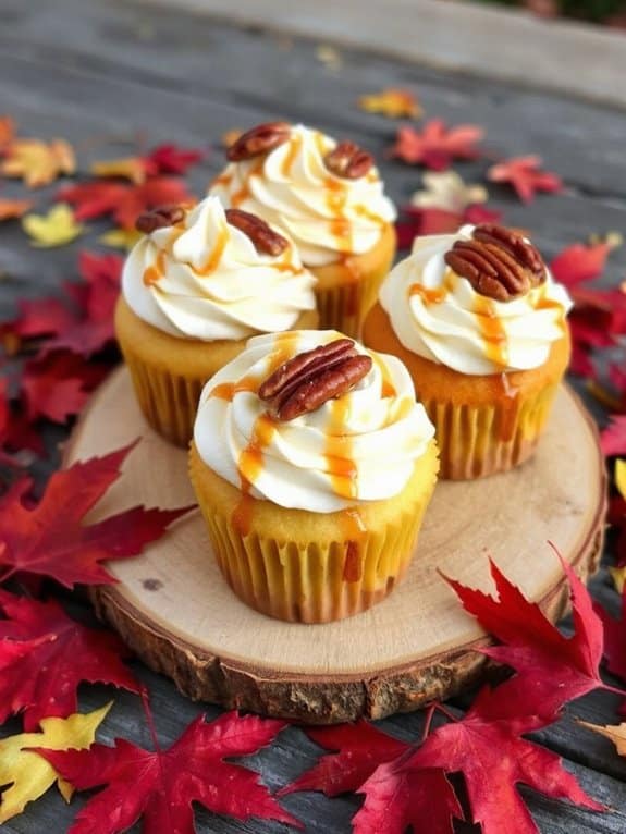 maple pecan cupcake bliss