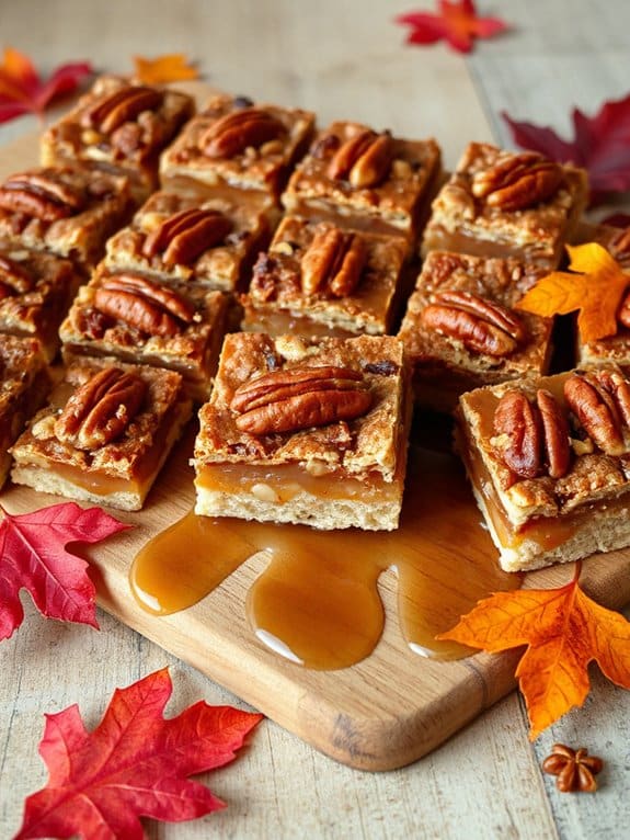 maple pecan dessert bars