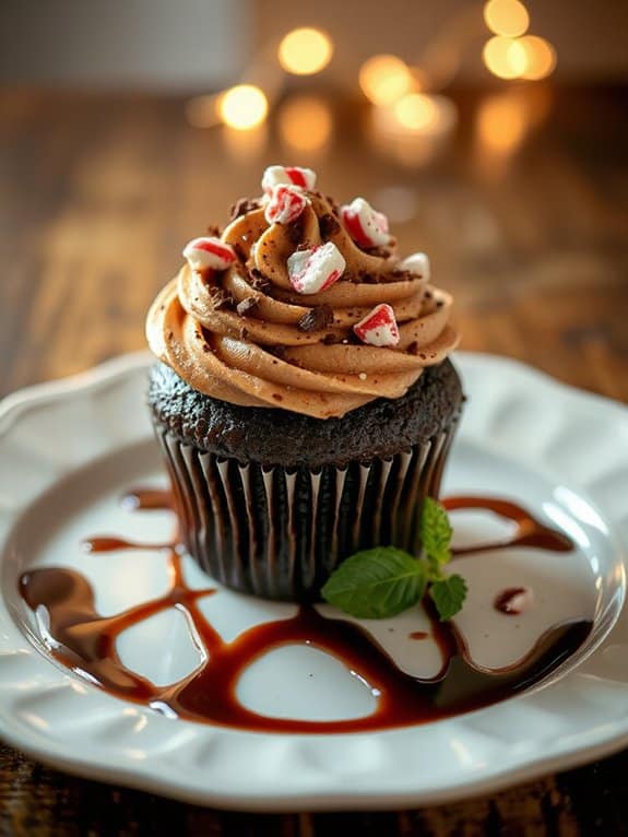 peppermint mocha cupcake delight