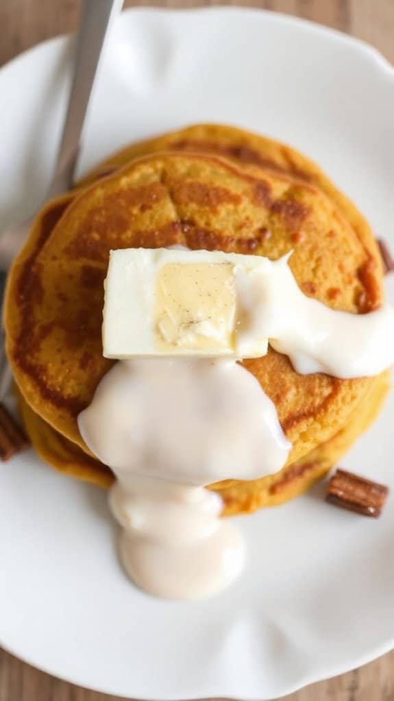 perfectly cooked fluffy pancakes