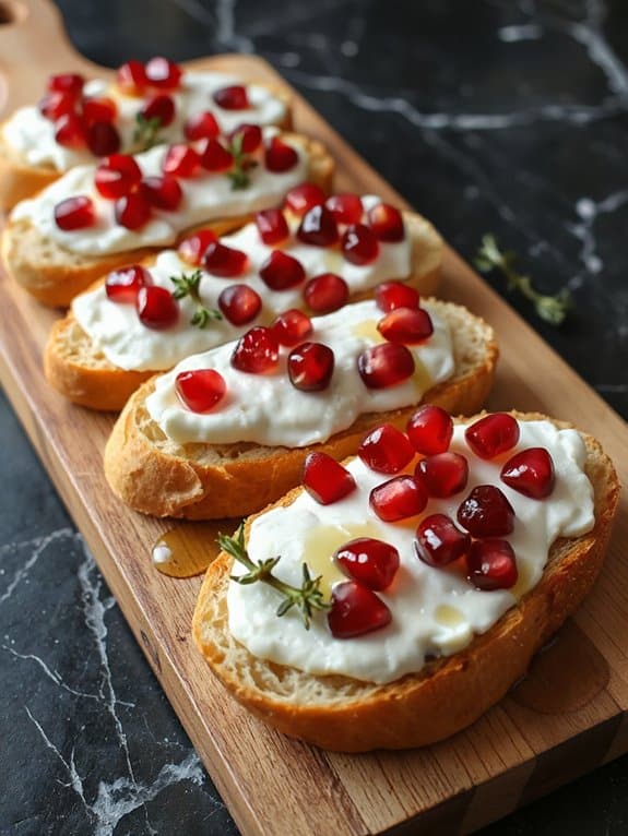 pomegranate goat cheese delight