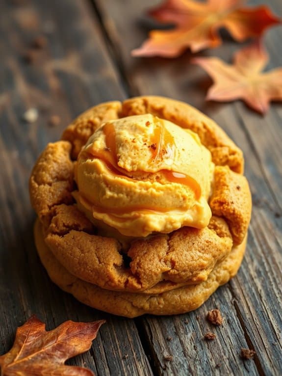 pumpkin ice cream sandwiches delight