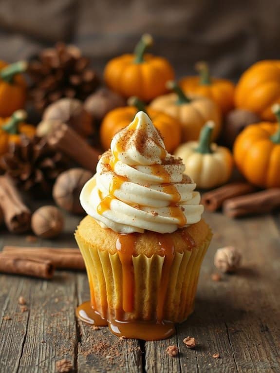 pumpkin spice cupcake delight