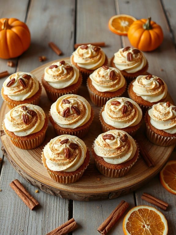 pumpkin spice cupcake delight