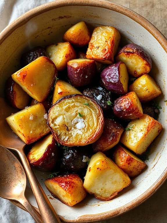 roasted turnips golden goodness