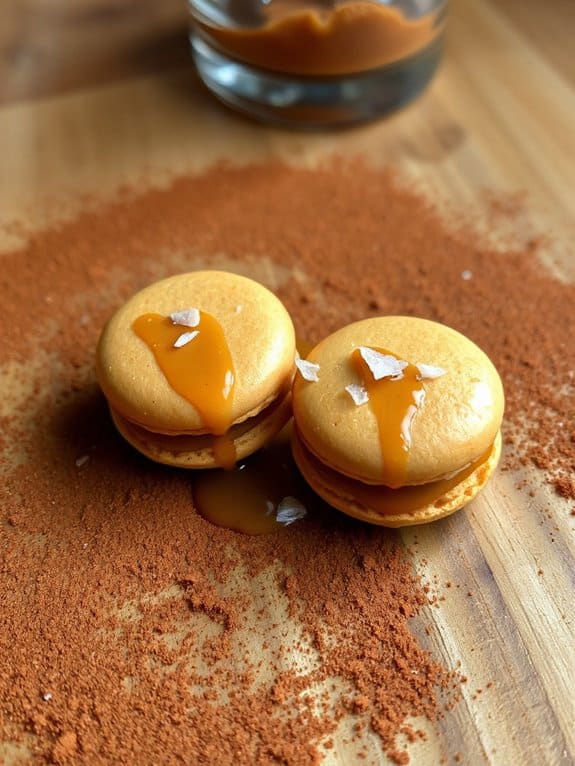 salted caramel macaron delight
