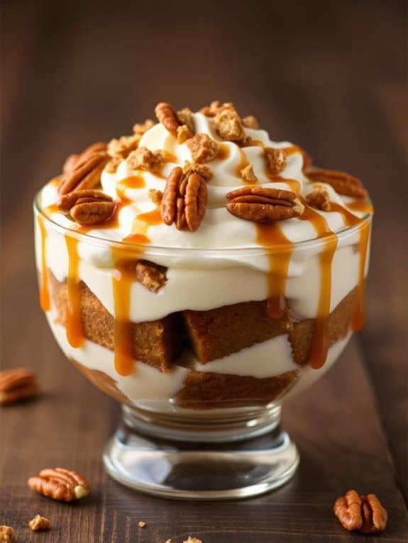 sassy gingerbread dessert layers