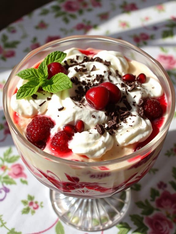 sassy layered holiday dessert