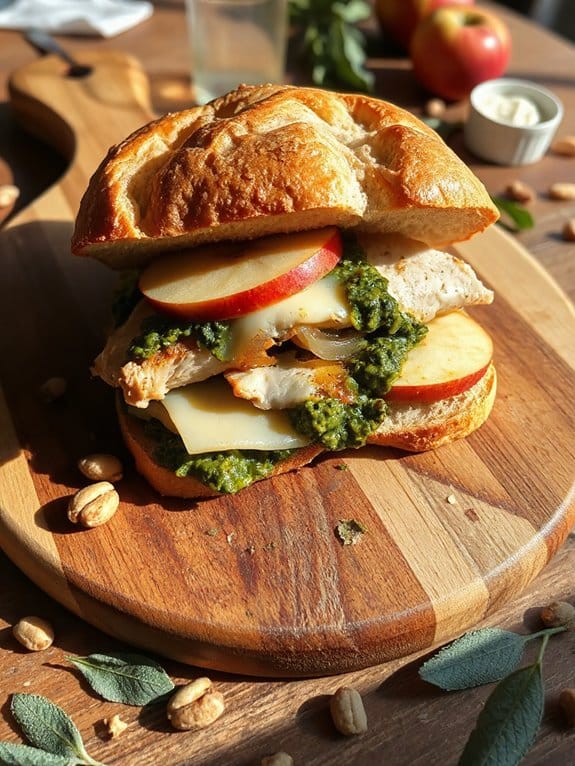 savor sage pesto sandwich