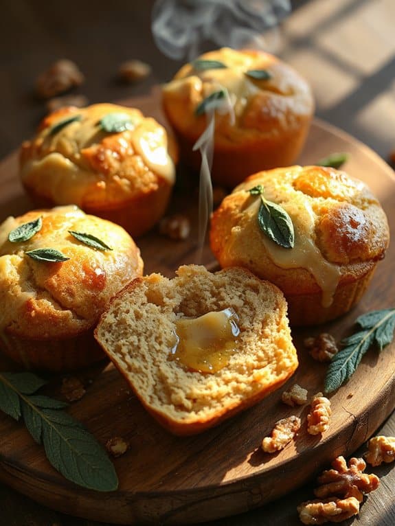 savory nutty fall muffins