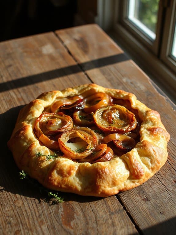 savory onion and gruyere tart