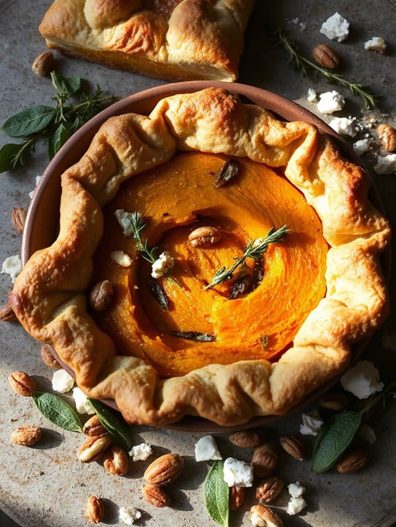 savory pumpkin tart recipe
