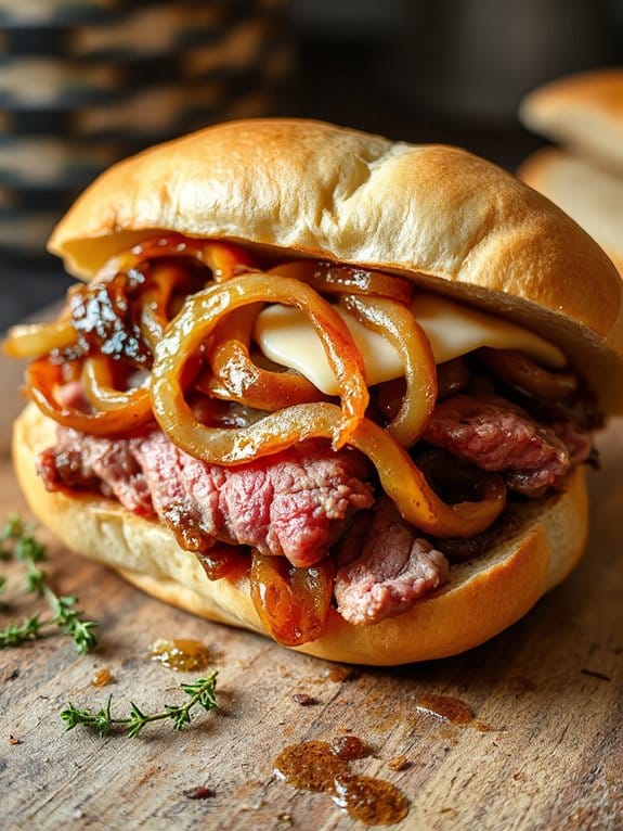 savory roast beef sub
