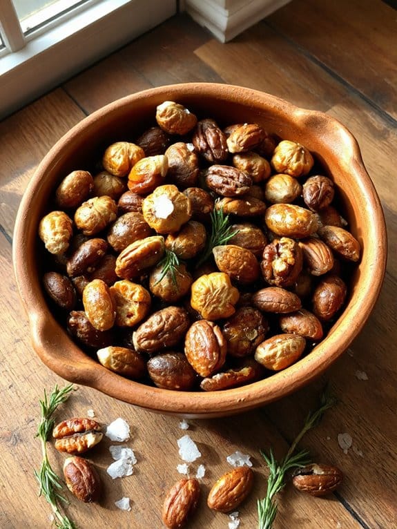 savory roasted garlic nuts