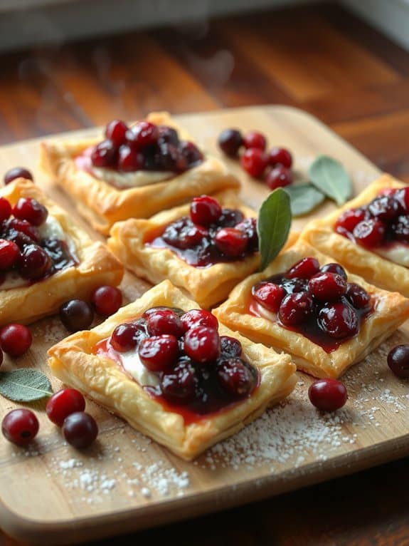 savory sweet puff pastry bites
