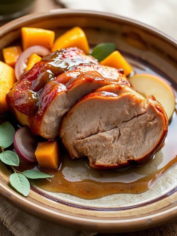 slow cooker maple pork
