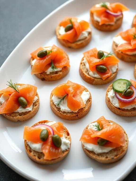 sophisticated smoked salmon canap s