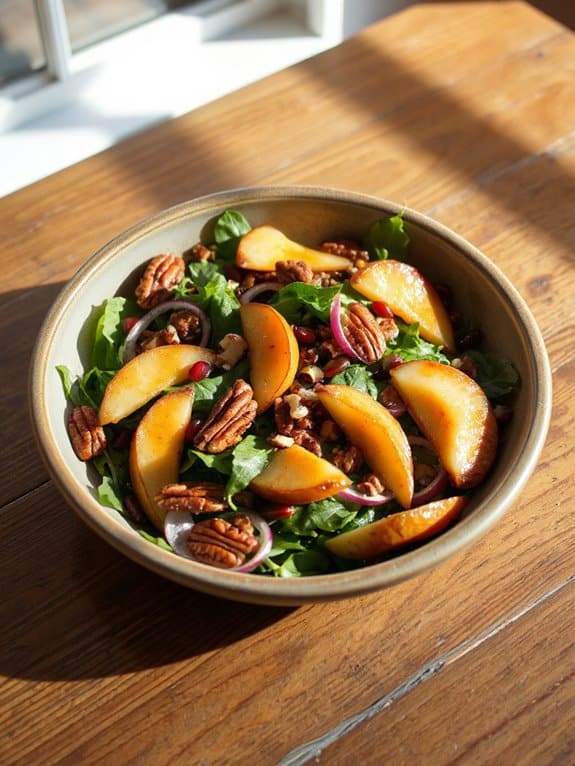 spiced pear pecan salad