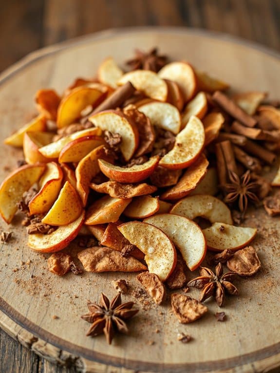 spicy crunchy apple chips