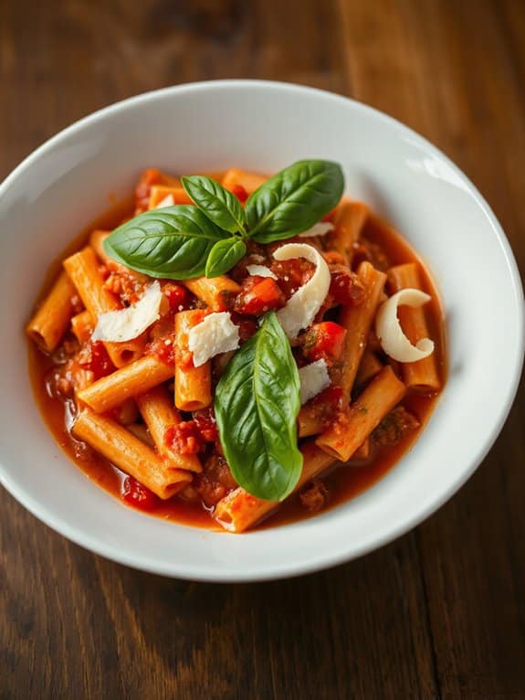 spicy pasta with flavor