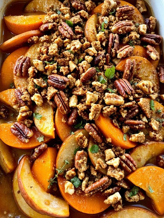 sweet potatoes and apples
