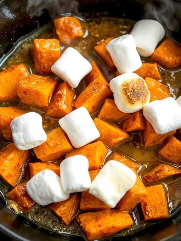 sweet potatoes with marshmallows