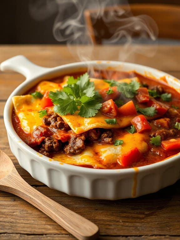 taco flavors in casserole