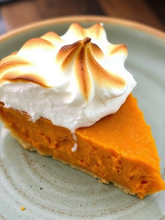 thanksgiving dessert with meringue