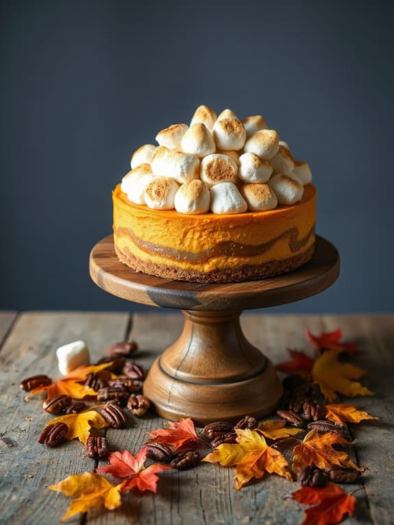 thanksgiving sweet potato cheesecake