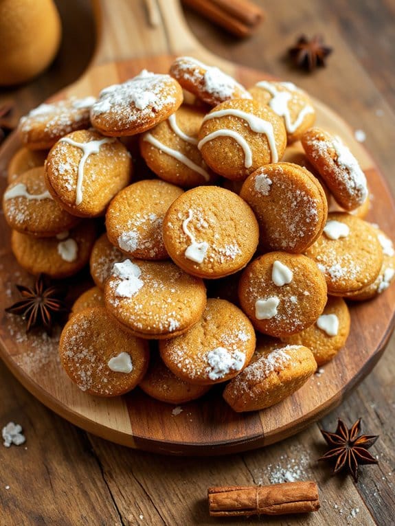 tiny festive gingerbread delights