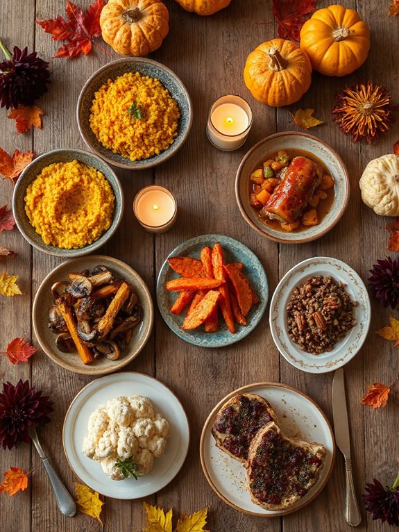 vegetarian autumn feast delights