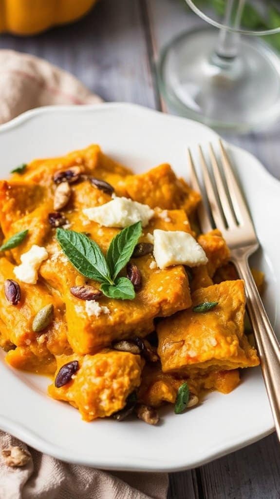 warm pumpkin casserole delight