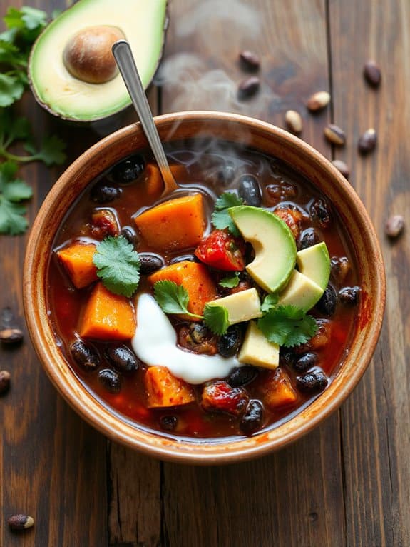 warm spicy easy chili
