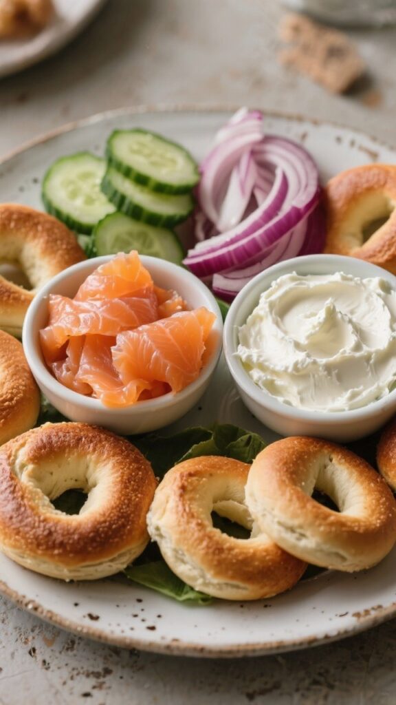 bagle snack platter