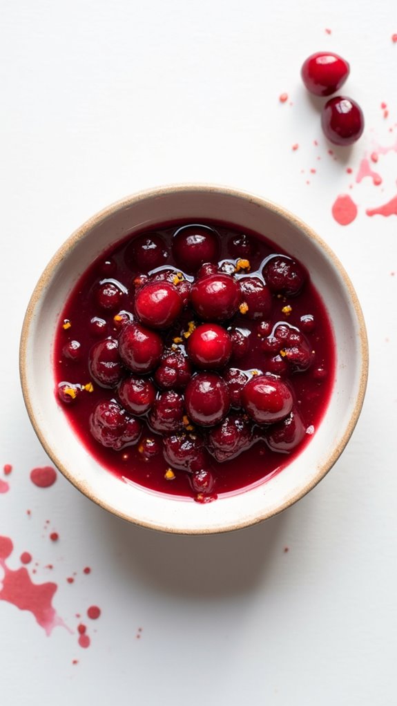 cranberry chutney cooking process