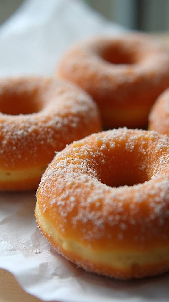 delightful warm cinnamon donuts