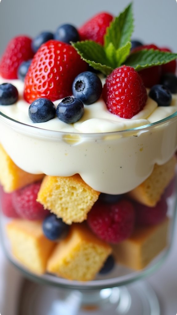 flavorful summer berry trifle