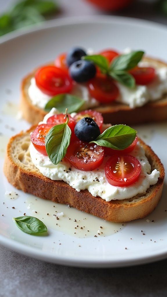 heavenly ricotta toast creation