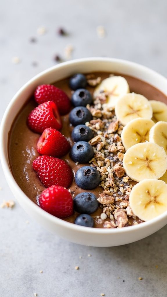 indulgent chocolate smoothie bowl